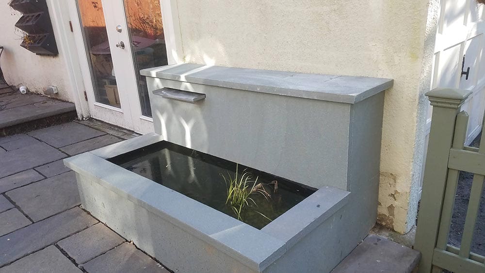 Modern formal pond formal water feature Philadelphia AquaReale
